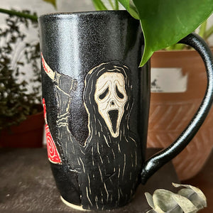 cheeky ghostface 16 oz mug